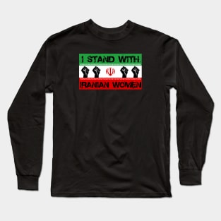 Stand with Iranian Women Iran Flag Long Sleeve T-Shirt